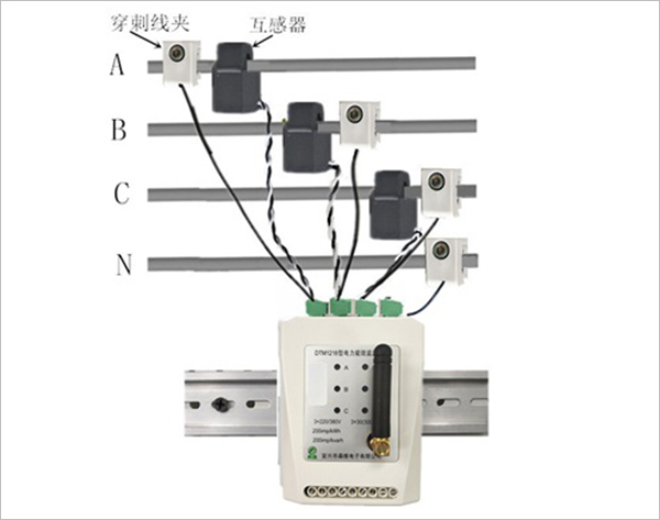 测温测漏电流型电力能效监测终端（GPRS）
